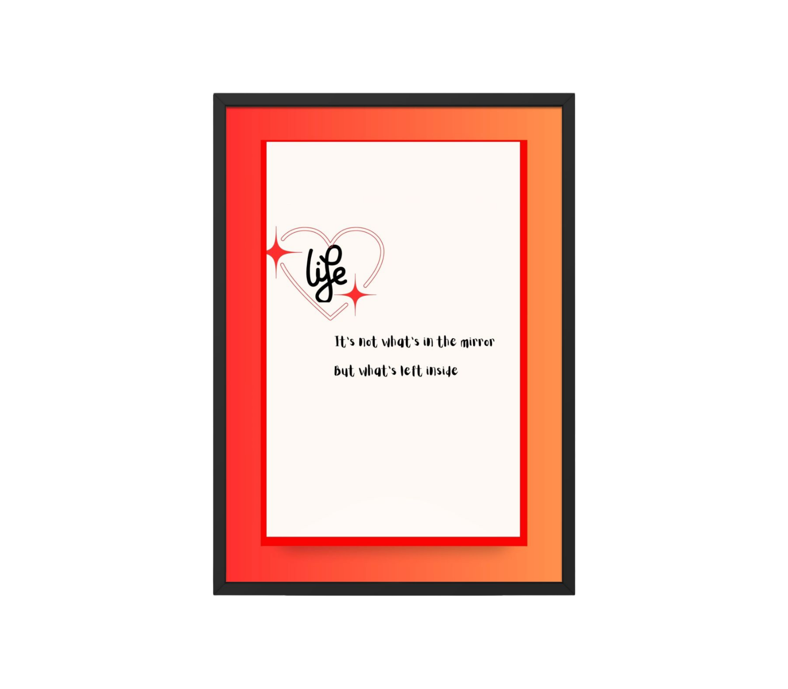 Portrait Framed Art Print Stevie Nicks - It's Not What's in the Mirror
